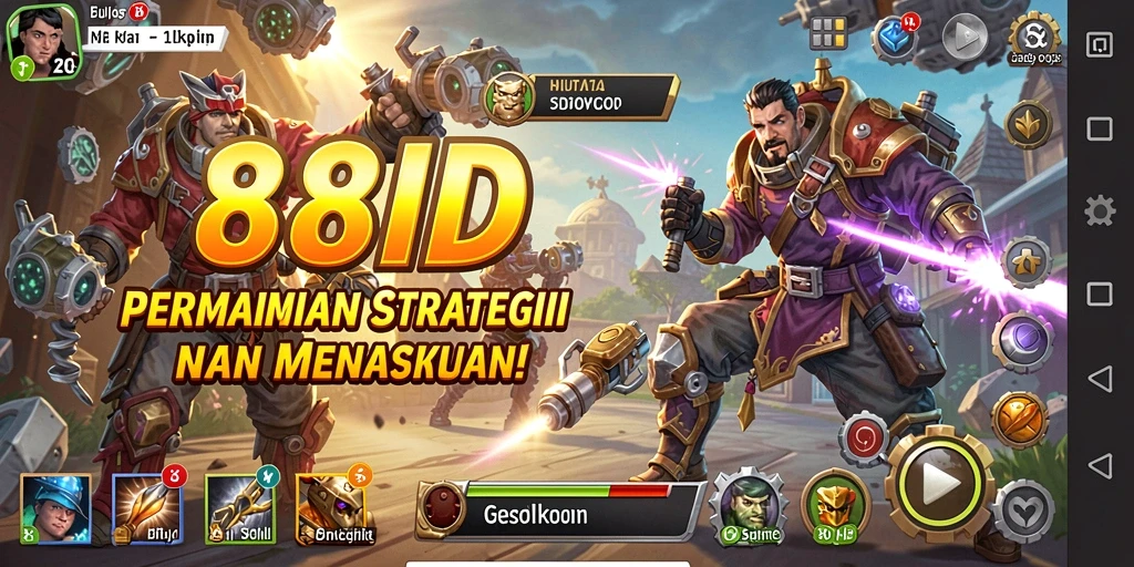 Tangkapan layar dari gameplay <strong>88ID</strong> menunjukkan pertempuran strategi yang menegangkan.