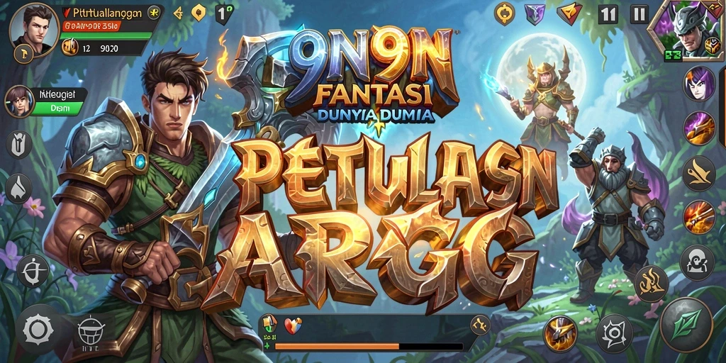 Tampilan gameplay menakjubkan dalam dunia fantasi ARPG.