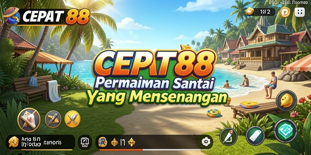 Screenshot menunjukkan gameplay CEPAT88 yang ceria dan interaktif.