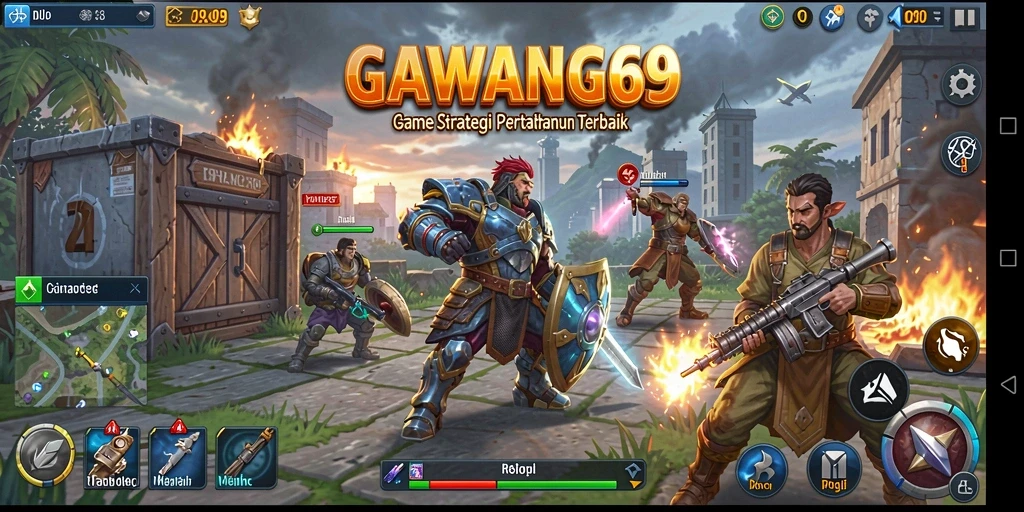 Tampilan gameplay GAWANG69 yang menarik dan strategis.