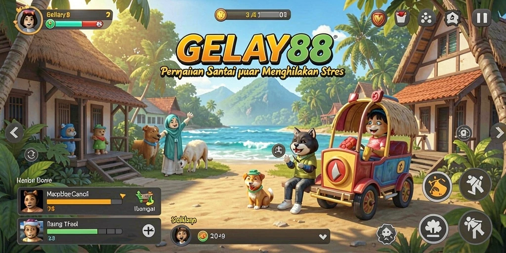 Tampilan seru dari gameplay casual GELAY88 yang menghibur.