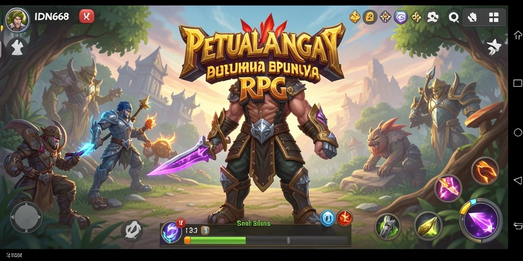 Screenshot menampilkan aksi dan petualangan seru di IDN668.