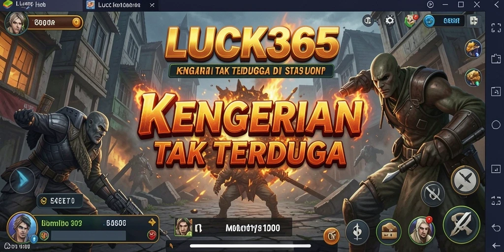 Tampilan gameplay yang mencekam dari LUCK365 saat menghadapi kengerian.