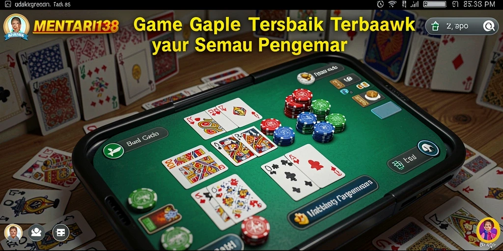 Screenshot MENTARI138 menampilkan pemain yang asyik bermain Gaple.