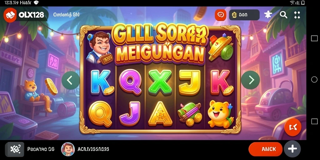 Screenshot utama OLX128 menampilkan gameplay Slot yang mengasyikkan.