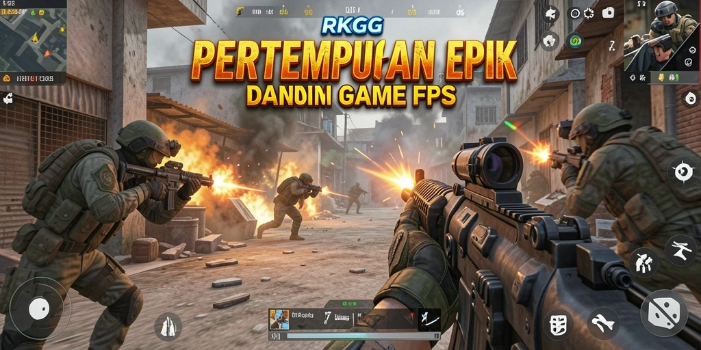 Tampilan gameplay RKGG yang mendebarkan penuh aksi FPS.