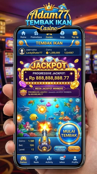Tampilan antarmuka pengguna adam77 yang intuitif.